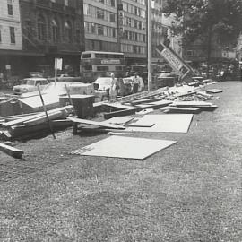 Material stored in Hyde Park