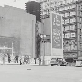 Demolition site next to the Prince Edward Theatre, 1937