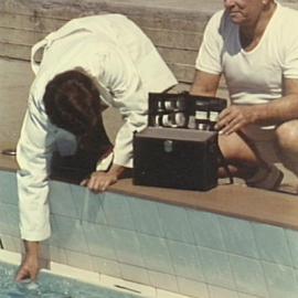 Water sampling, Prince Alfred Park swimming pool, 1970