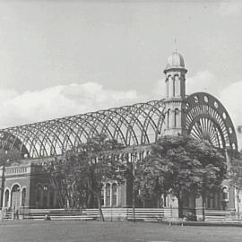 Partially demolished Exhibition Building, Prince Alfred Park Surry Hills, 1953