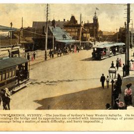 Newtown Bridge, King Street Newtown, circa 1906