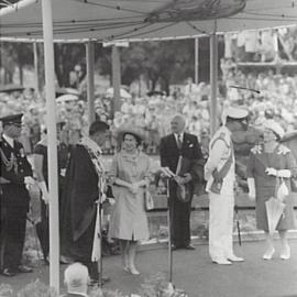 HM Queen Elizabeth II and the official party