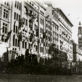 Martin Place Victory and Peace decorations, 1918