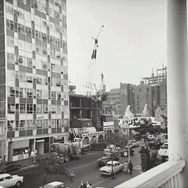 Macquarie St showing construction of Mena House