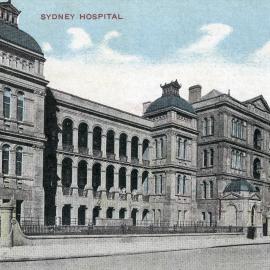 Postcard - Sydney Hospital, Macquarie Street Sydney, 1907