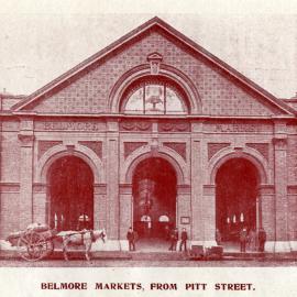 The New Belmore Market from Pitt Street Sydney, 1904