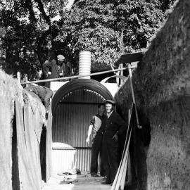 Construction of air raid shelters, Green Park Darlinghurst, 1940s