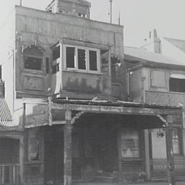 Front exterior of a derelict house, Australia Street Newtown, 1953