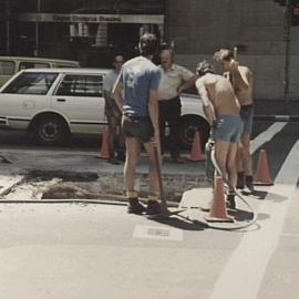 Roadwork on Bridge St