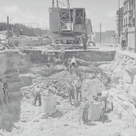 Road excavation on York St North (also known as Cumberland St)