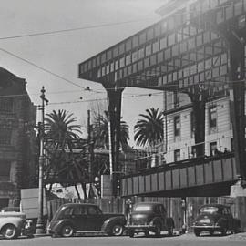 Construction of Circular Quay overhead roadway