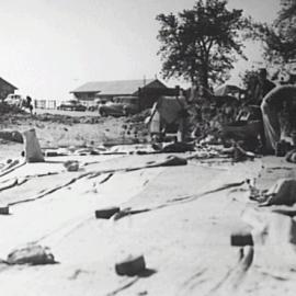 Construction at spiral roadway (circular cut)