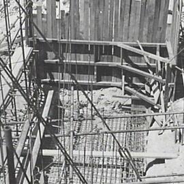 View of wingwall reinforcement