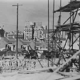 Construction of Circular Quay overhead bridge