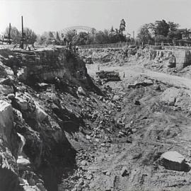 Excavations for Cahill Expressway