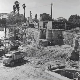 Excavations for the Cahill Expressway