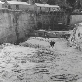 Excavations for the Cahill Expressway