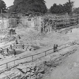 Excavations for the Cahill Expressway
