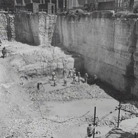 Excavations for the Cahill Expressway