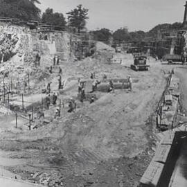 Excavations for the Cahill Expressway