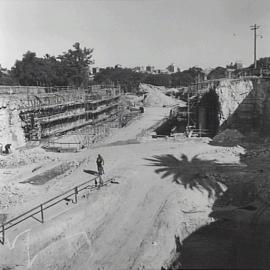 Excavations for the Cahill Expressway
