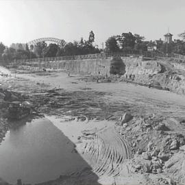 Excavation work for Cahill Expressway