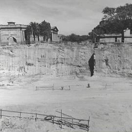 Excavation cutting for Cahill Expressway