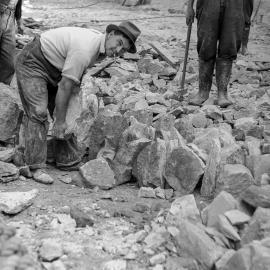 Circular Quay reconstruction work, Sydney, 1940