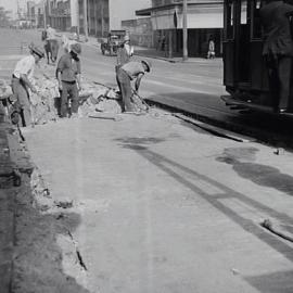 Road work in Cleveland Street