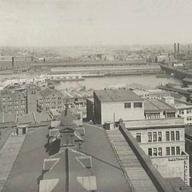 View towards Darling Harbour & Pyrmont Bridge