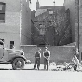 Road excavation in Victoria Street