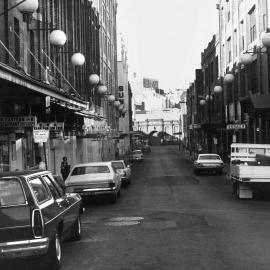 Chinatown before the pedestrian mall, Dixon Street Haymarket, 1970s