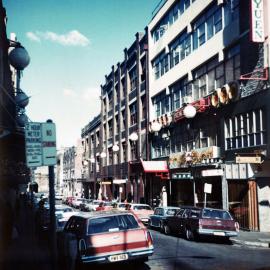 Dixon Street, view south from Goulburn Street Haymarket, 1970s