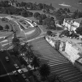 Construction of cover for the Cahill Expressway tunnel, Bridge Street Sydney, 1961