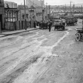 Looking north along Edward Street towards the Pyrmont Bay wharves Pyrmont, 1931