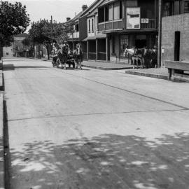 Horse drawn cart on Fitzroy Street Surry Hills, circa 1930-1939