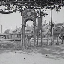 Canopy drinking fountain
