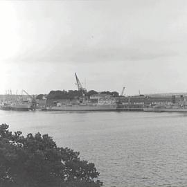 Garden Island Naval Dockyard, Woolloomooloo Bay, 1970s