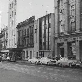 Looking south west along George Street, Haymarket, 1960