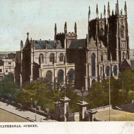 St Andrew's Cathedral, George Street Sydney, circa 1900