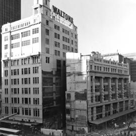 Demolition of Waltons Department Store, George Street Sydney, 1983