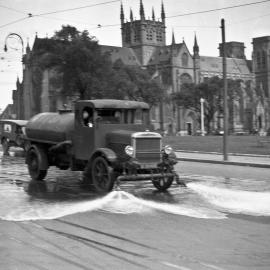 Council vehicle, Prince Albert Road Sydney, 1930s