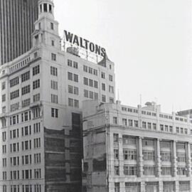 Demolition of Waltons department store, George Street Sydney, 1983