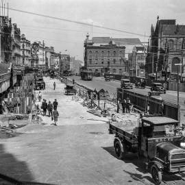 Roadworks, George Street Sydney, 1931