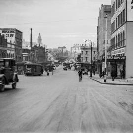 View east on Broadway from Shepherd Street Chippendale, 1934