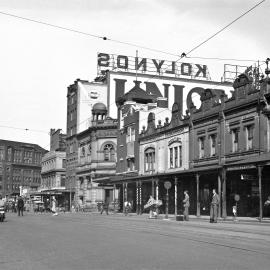 Shops along George Street West near Regent Street Chippendale, 1930s