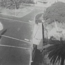 Aerial view of the corner of Macquarie Street and Bridge Street