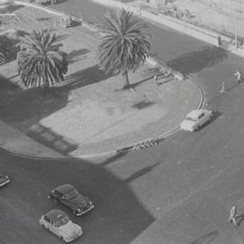 Aerial view of the corner of Macquarie Street and Bridge Stre