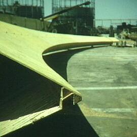 Arches for Royal Visit under construction.