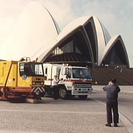 Council cleaning vehicles